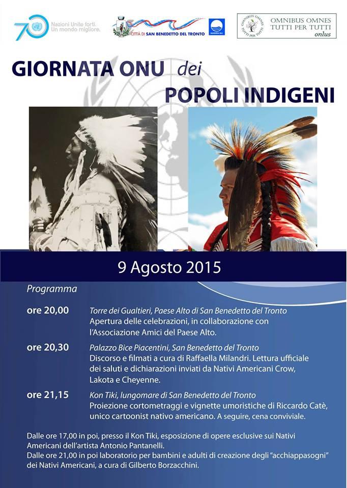 San Benedetto del Tronto celebra la Giornata Onu dei Popoli Indigeni