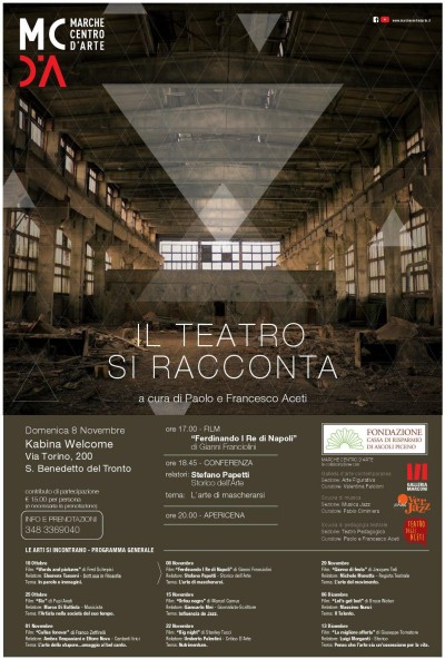 “L’arte di mascherarsi” a San Benedetto del Tronto domenica 8 novembre