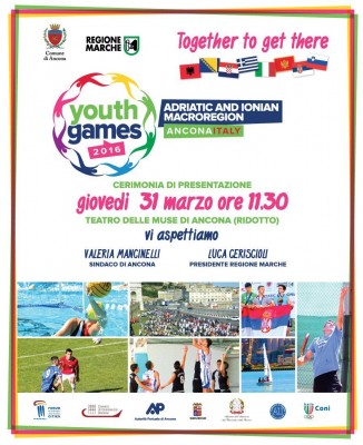 Ad Ancona gli Adriatic and Ionian Macroregion Youth Games