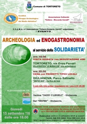 Archeologia ed enogastronomia per i terremotati delle Marche