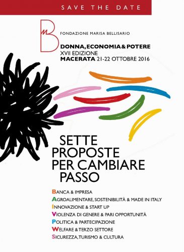 Macerata, XVII edizione Donna Economia e Potere della Fondazione Marisa Bellisario