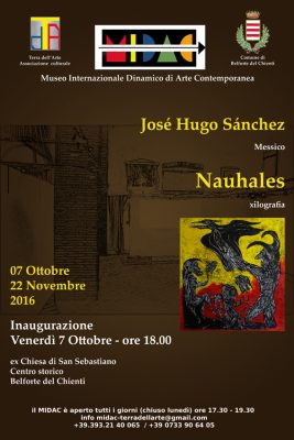A Belforte del Chienti la mostra personale "Nahuales" di José Hugo Sánchez (Messico)