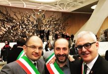 Guido Castelli, Paolo Calcinaro e Romano Carancini