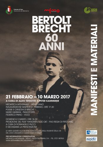 Una mostra a Fano su Bertolt Brecht in occasione dei 60 anni dalla sua morte