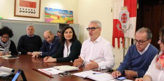 La conferenza stampa di presentazione del progetto di pedonalizzazione di piazza della Libertà