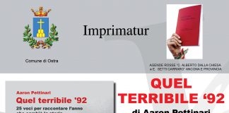 A Ostra la presentazione del libro “Quel terribile ’92” di Aaron Pettinari
