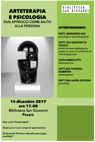 Pesaro il 14 dicembre incontro su arteterapia psicologia