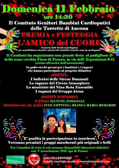 Pesaro, L'amico del cuore: premiazioni e festa l'11 febbraio