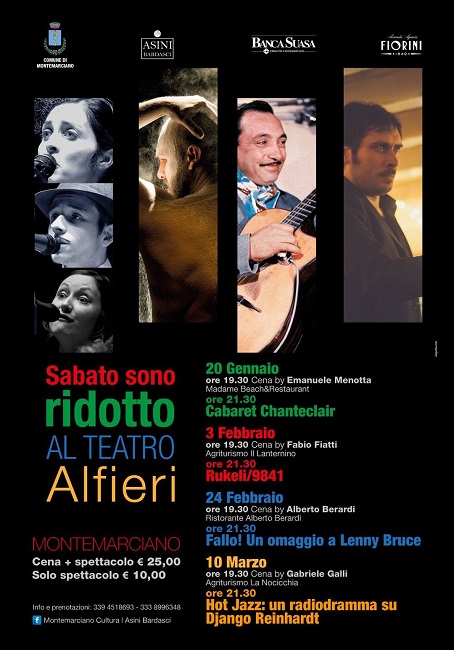 “Sabato sono ridotto al Teatro Alfieri” a Montemarciano
