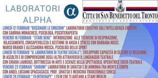 San Benedetto, dal 12 febbraio al via i laboratori Alpha laboratori San Benedetto