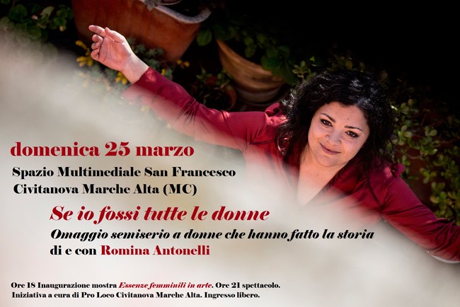 Se io fossi tutte le donne: il 25 marzo in scena a Civitanova Marche