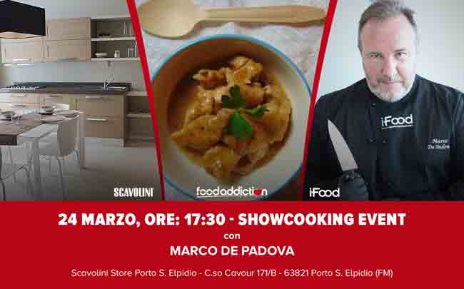 Show-cooking e degustazioni gratuite con Marco De Padova