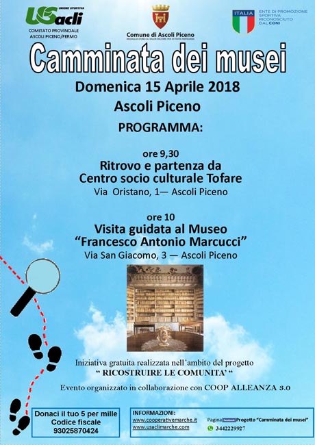 camminata musei Ascoli 15 aprile