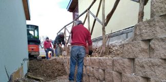 sisma sistemazione muretto a secco