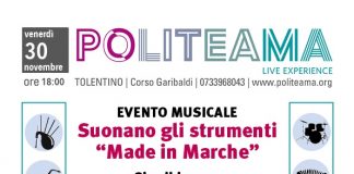 A Tolentino “Suonano gli strumenti made in Marche”