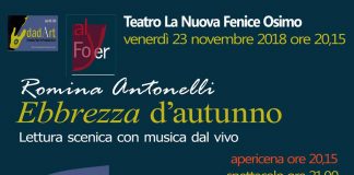 Osimo, Ebbrezza D’Autunno: il 23 novembre in scena Romina Antonelli
