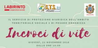 Pesaro, ‘Incroci di vite’: il 22 novembre incontro pubblico