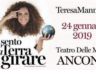 Teresa Mannino in "Sento la terra girare" al Teatro delle Muse