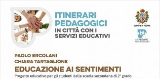 Pesaro,“Itinerari pedagogici”: il 17 gennaio al via il ciclo di incontri