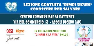 Ascoli, “Bimbi Sicuri”: il 30 marzo lezione formativa