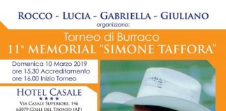 Colli del Tronto, torneo di burraco Memorial “Simone Taffora”