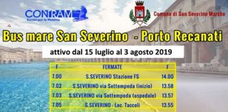 Bus mare San Severino Marche – Porto Recanati: località partenze e orari