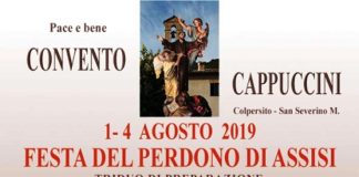 San Severino, i frati cappuccini di Colpersito celebrano la Festa del Perdono di Assisi