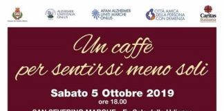 San Severino, “Un Caffè per sentirsi meno soli”: domani l’incontro pubblico