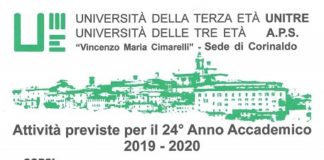 Unitre di Corinaldo, inaugurazione dell’Anno Accademico 2019/20