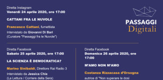 Passaggi Digitale, autori in diretta su Facebook e Instagram