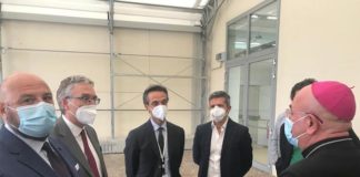 Civitanova, Covid Center: cerimonia religiosa e passaggio di consegne covid center