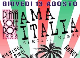 A Playa Solero “Ama Italia”, serata dedicata alla musica italiana
