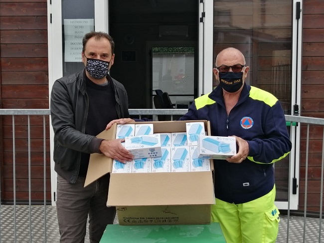 donazione mascherine san severino