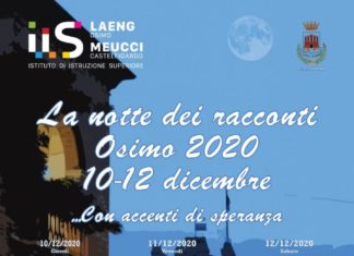 Osimo, “La Notte dei racconti”: dal 10 al 12 dicembre la seconda edizione