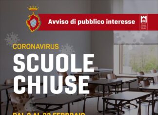 Sassoferrato, Coronavirus: chiuse le scuole dal 9 al 22 febbraio 2021