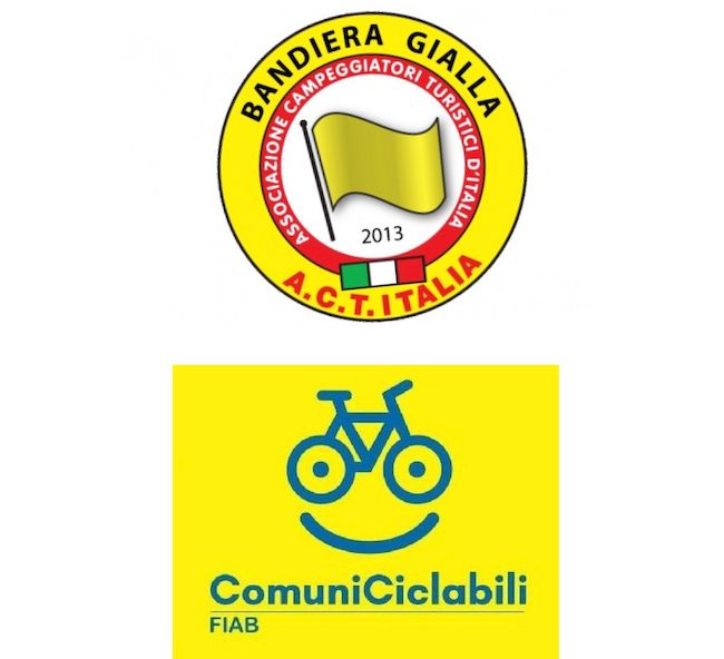 Bandiera gialla e ciclabile FIAB