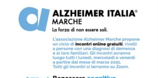 Ancona, al via ciclo incontri per malati Alzheimer e familiari Alzheimer Italia- Marche