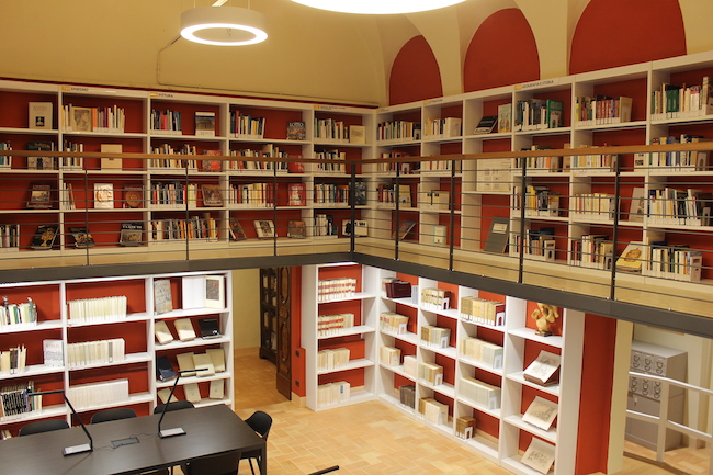 antica sala lettura biblioteca mozzi borgetti