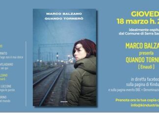 Marco Balzano presenta on line “Quando tornerò”