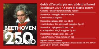 Pesaro, “Beethoven 3 6 9” a cura di Mario Totaro al Teatro Sperimentale