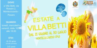 Pesaro, “Estate a Villa Betti”: dal 21 giugno al 30 luglio attività per bambini