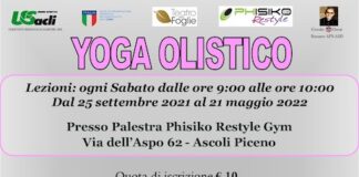 Ascoli, dal 25 settembre il Corso di Yoga Olistico