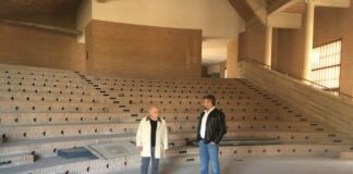 Polo Scolastico di Camerino, sopralluogo del presidente Pettinari