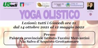 Grottammare, dal 14 ottobre 2021 riparte il corso di yoga olistico