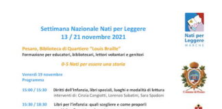 Pesaro, Settimana nazionale Nati per Leggere: due giornate di formazione
