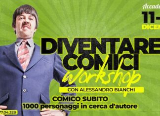 Ancona, “Diventare Comici Workshop – Comico Subito” con Alessandro Bianchi