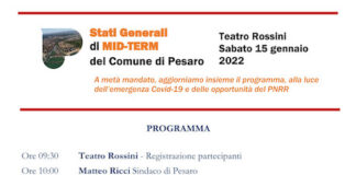 Pesaro, Stati Generali di MidTerm il 15 gennaio al Teatro Rossini