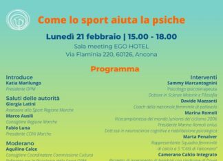Ancona, ‘Come lo sport aiuta la psiche’: meeting OPM aperto alla cittadinanza