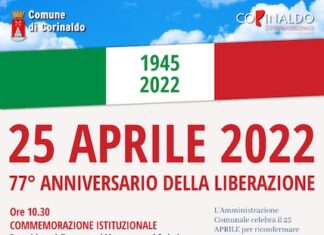 Celebrazione del 25 aprile 2022 a Corinaldo