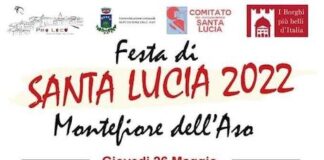 “Festa di Santa Lucia 2022” a Montefiore dell’Aso